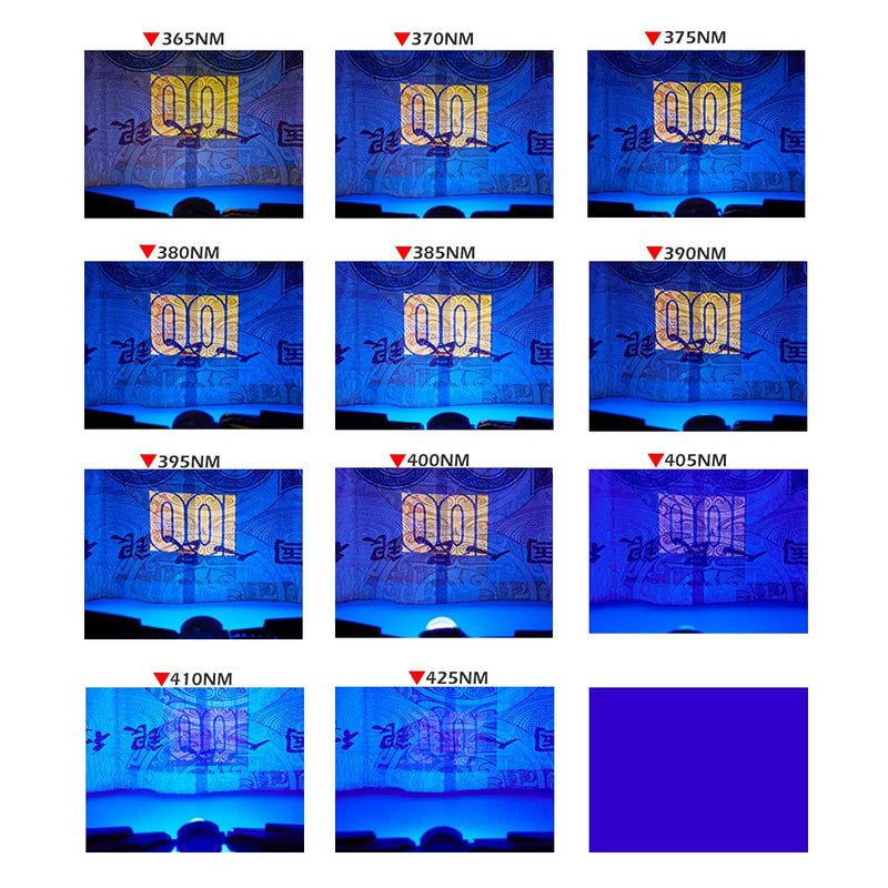 CHANZON 10 pcs High Power Led Chip 3W Purple Ultraviolet (UV 395nm / 400mA - 500mA / DC 3V - 3.4V / 3 Watt) SMD COB Light Emitter Components Diode 3 W Ultra Violet Bulb Lamp Beads DIY Lighting G) Purple Uv (395nm)