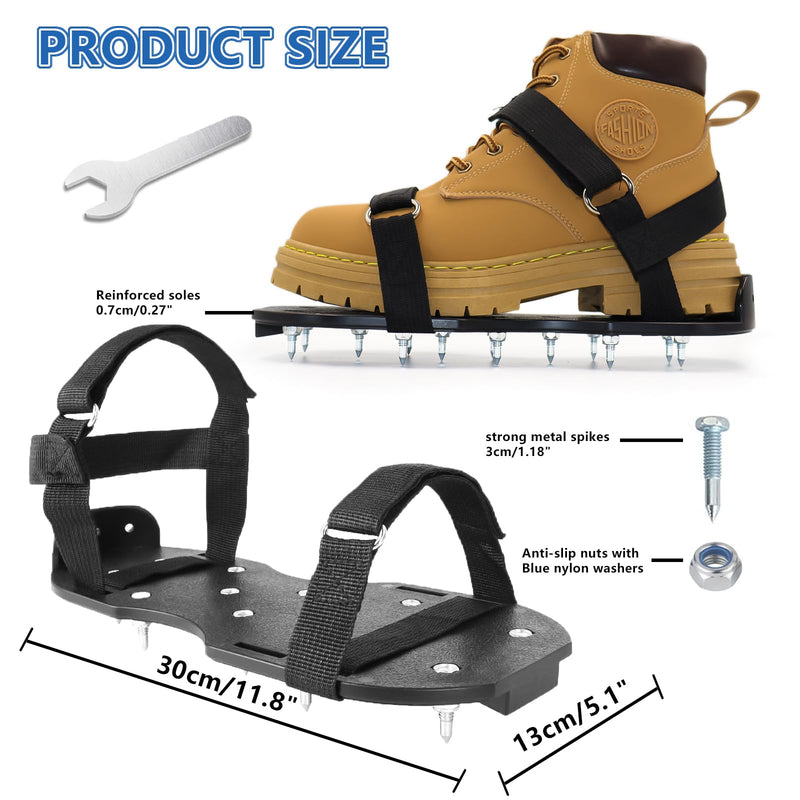 Epoxy Shoes, Fully Assembled Gunite Spiked Shoes with 3/4" Short Spikes for Epoxy Floor Coating, Self-Leveling Floor, Epoxy Garage Floors, Overlays, Cover Installation