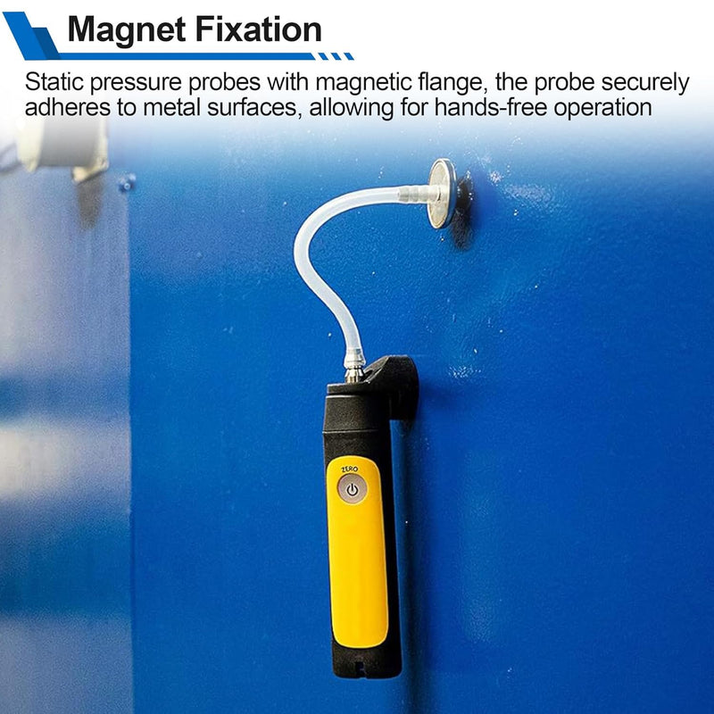 Static Pressure Probes HVAC Compatible with Fieldpiece Manometer AMIN2, ADMN2, SDMN5, Pitot Static Tube Fit for Many Dual Port Manometer with 2X 39.37FEET(1.0M) Soft Tube