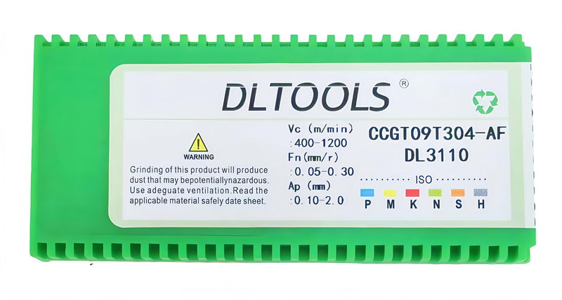 DLTOOLS Industrial CNC Carbide Inserts for Aluminum CCGT32.51/CCGT09T304 for Turning Cutting Tools,10 PCS
