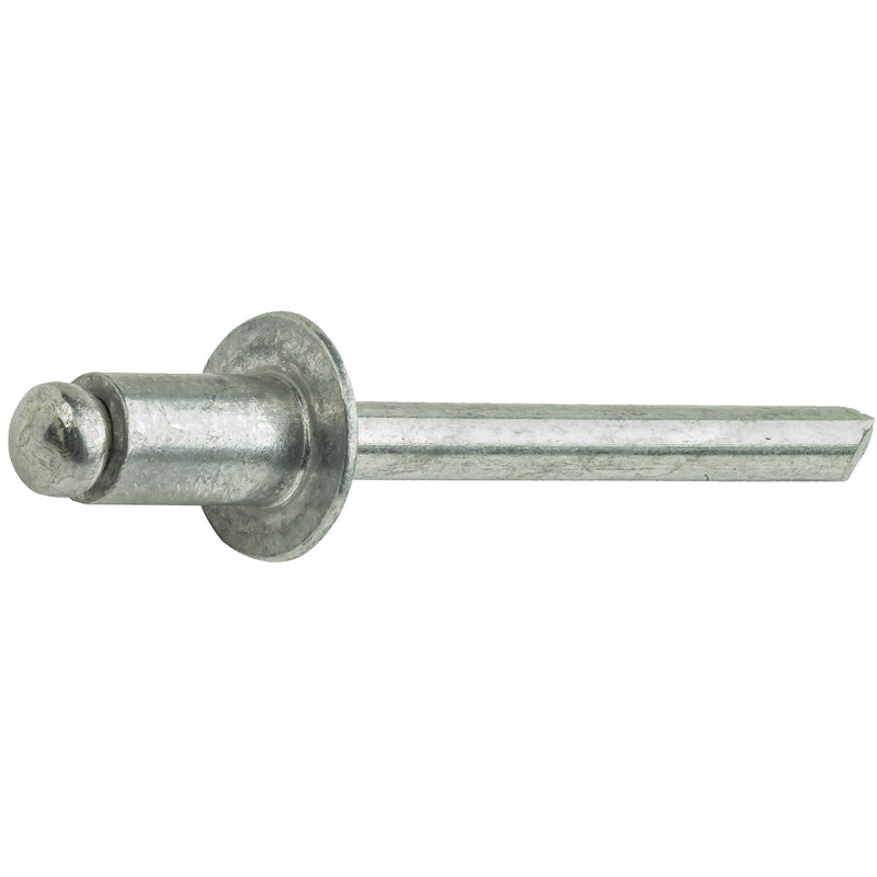 Pop Rivets - 1/8" x 1/8" (100pcs) Heavy Duty, Open-End, Aluminum, Dome-Head Blind Rivets, Corrosion-Resistant,High Tensile & Shear Strength, 4-2 Gap 0.063"-0.125" 1/8" x 1/8" (4-2) (100 Pack)