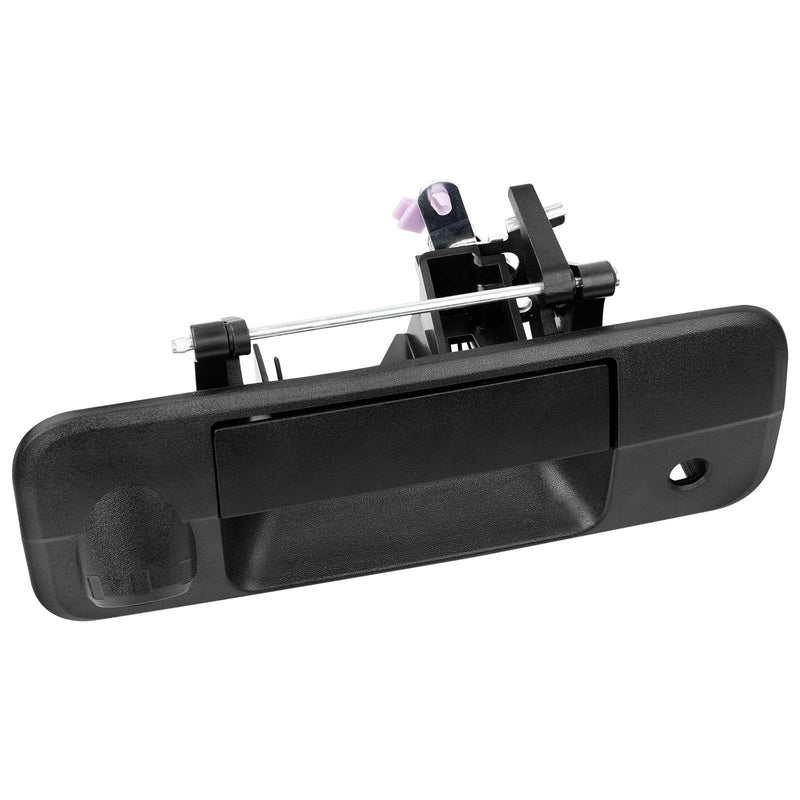 Gledewen 81214 Metal Upgraded Tailgate Handle Liftgate Latch Handle with Rear Camera Hole, Compatible with 2007-2013 Toyota Tundra, Replaces# 690900C051 Metal Tailgate