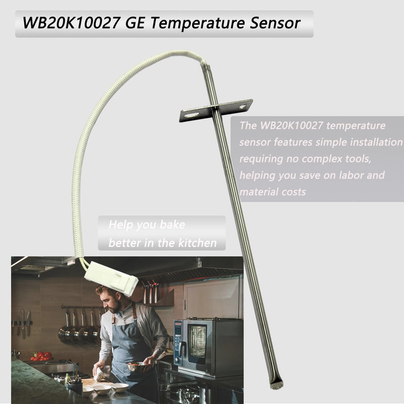 OEM WB20K10027 GE Temperature Sensor Replacement Part for Oven Probe Compatible Models 1567161 EA2374070 AH2374070 PS2374070 1 Year Replacement Service