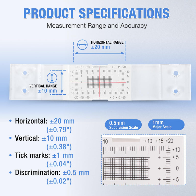 Concrete Crack Monitor, Crack Monitoring Record Standard Tell-Tale Crack Monitor for the Standard and Corner Tell-Tale (3PC) 3PC