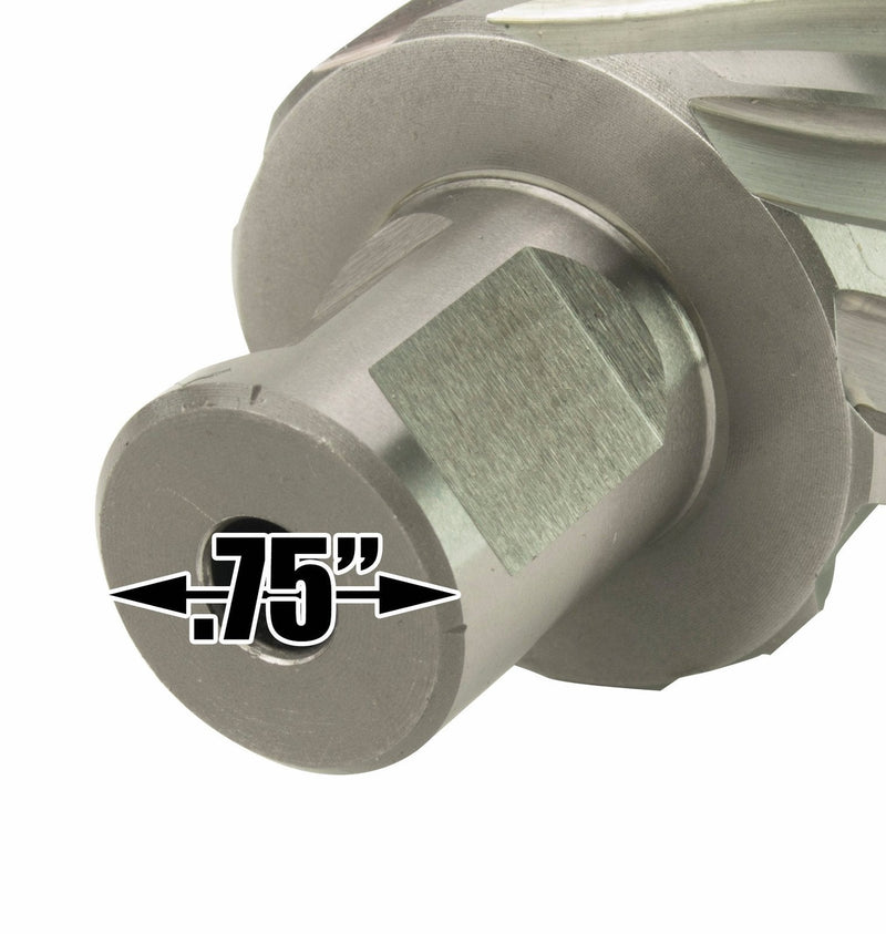 Steel Dragon Tools 1-3/8" x 1" High Speed Steel Annular Cutter with 3/4" Weldon Shank