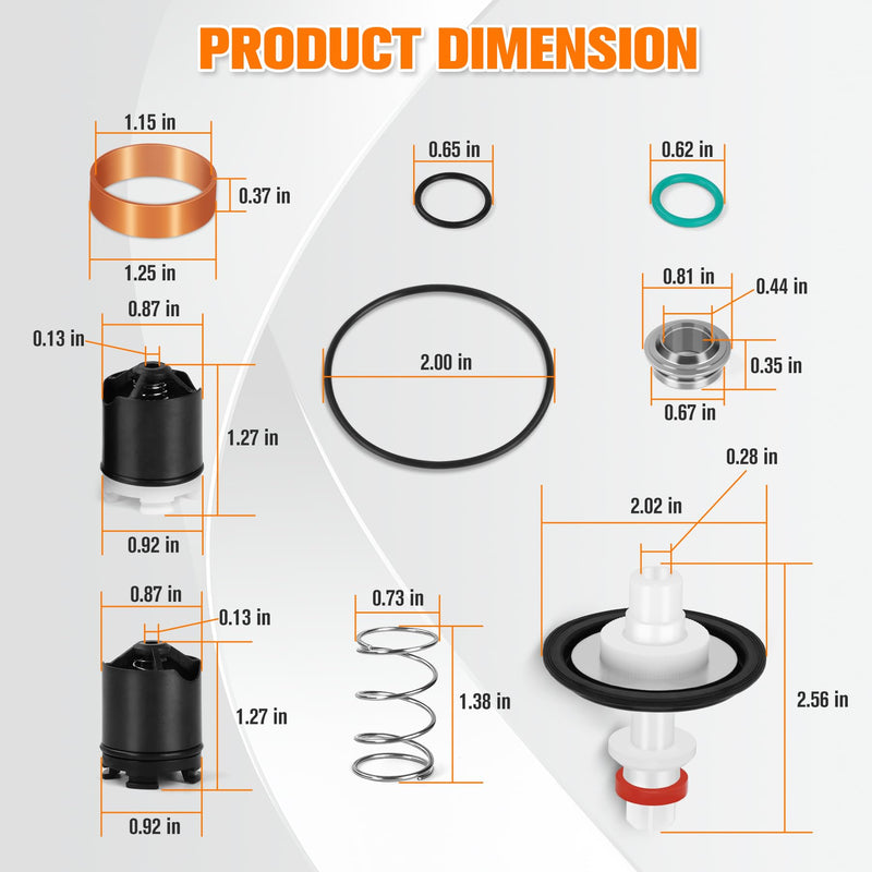 0887298 Repair Kit for LF009 009 Valve 1/4-1/2 Inch RPZ - Check Assemblies