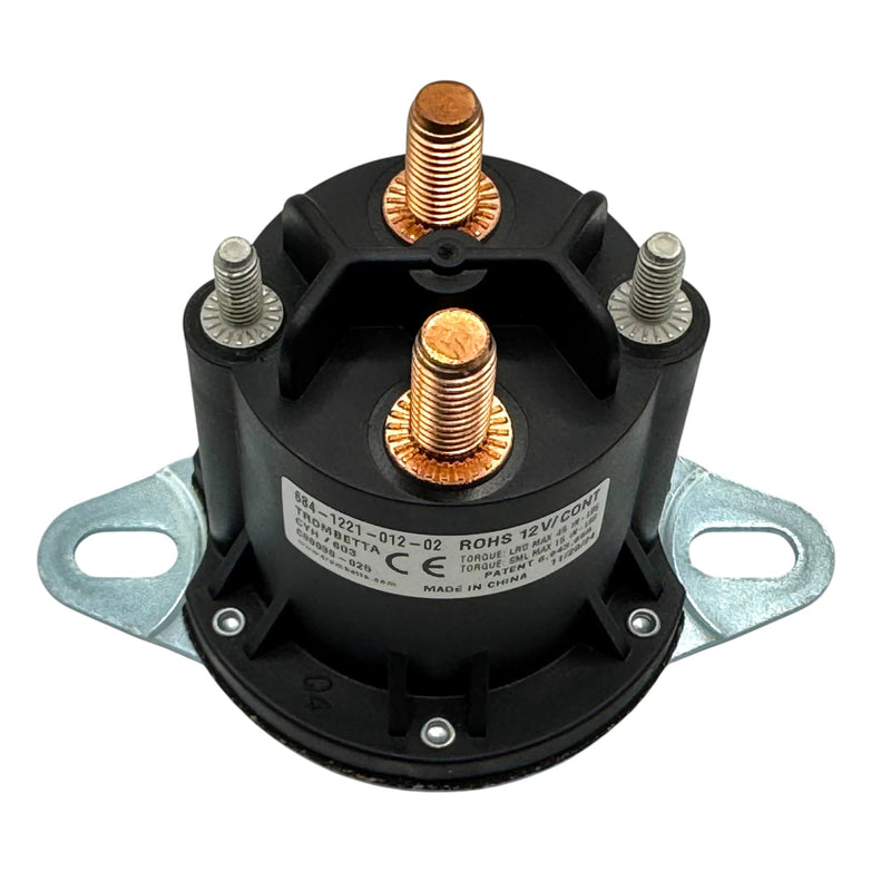 Genuine Trombetta 12V Motor Relay Contactor Solenoid Kit for Western, Fisher, Boss Snowplows, Replaces 56131K, 56131K-1, 56131K-2, 5794K, 5794K-1 for Unimount, Ultramount, Snow Plow Parts