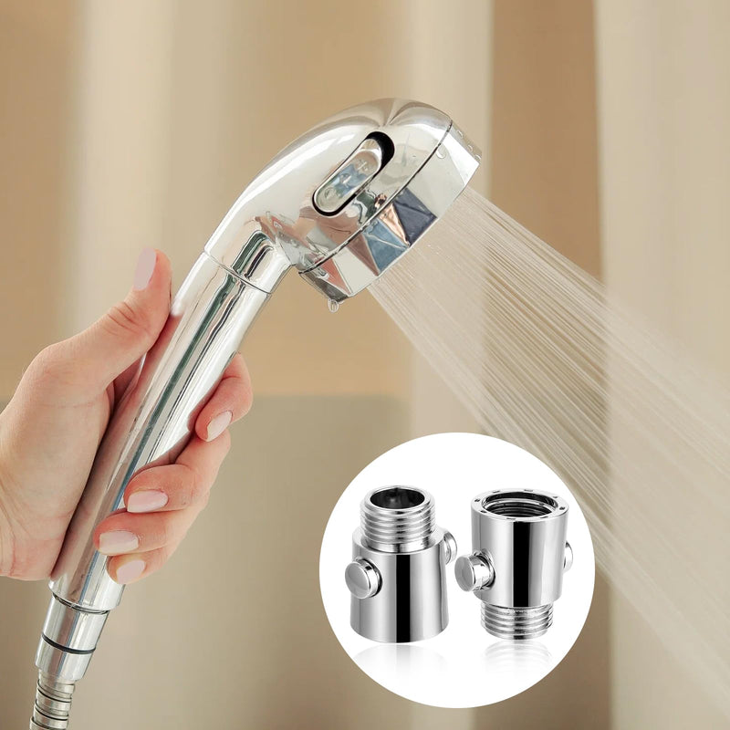 cobee 2 Pack Shower Head Shut Off Valve, G1/2'' Water Flow Control Valve Volume Adjust Valve, Universal Size Water Shut Off Valve for Shower Arm and Hose or Bidet Sprayer(2Pcs) 2Pcs