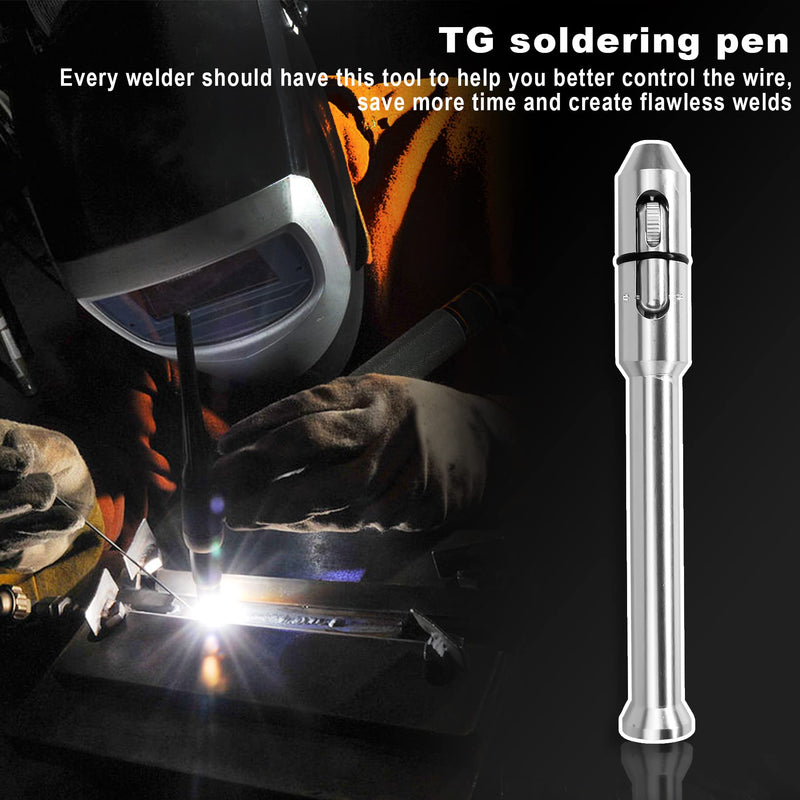 TIG Pen Finger Feeder Welding Rod Holder, Welding Wire Pencil Filler TIG-Pen Welding Feed Stick Holder Weld Filler Metal Tool 1.0-3.2mm (1/32''-1/8'')
