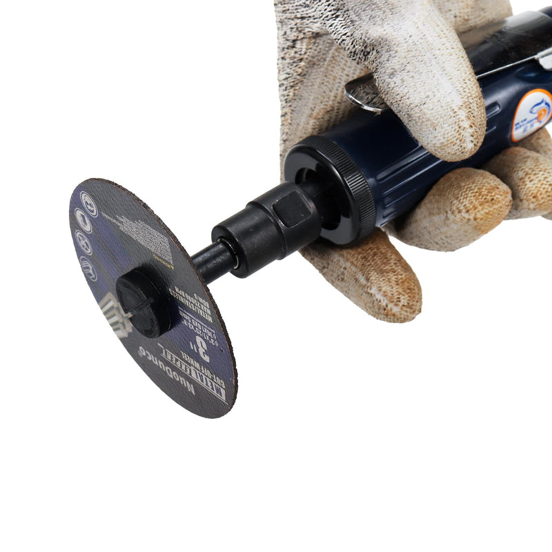 Cut-Off Wheel Mounting Mandrel Holder 3/8" & 1/4" Arbor Hole with 1/4" Shaft Stem for Die Grinder Accessories Drill Rotary Tool Attachment (3 Pack) Mounting Mandrel x 3 Set