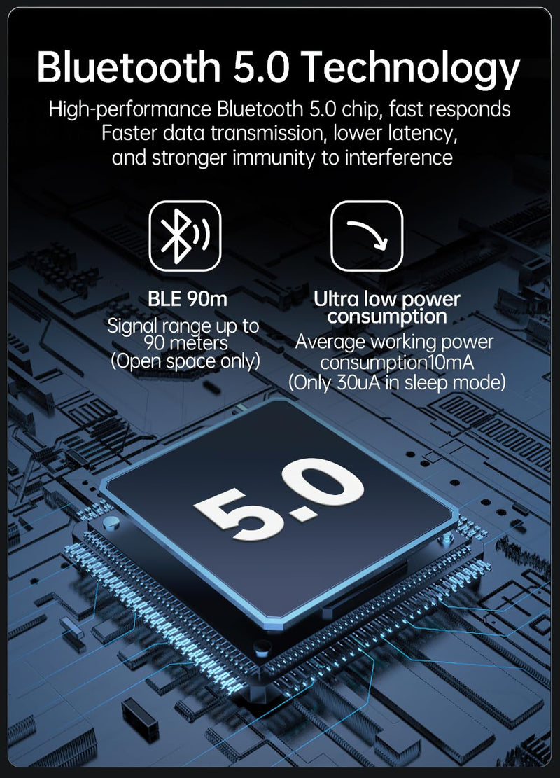【9-Axis Offline Accelerometer Data Logger】WT901SDCL-BT50 Bluetooth 5.0 Remote Reading SD Card Accelerometer, 9-axis Gyroscope+Angle(XY 0.05°)+Magnetometer, MPU9250 200Hz Inclinometer with 16G SD Card