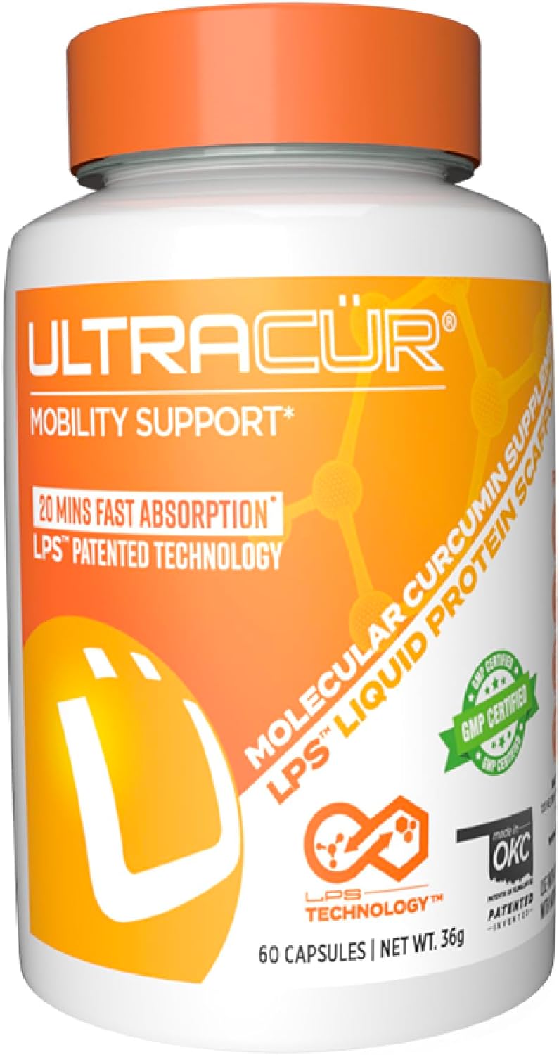 Ultracur - Curcumin Turmeric - Fast Acting Highly Bioavailable Curcumin - 60 Vegetarian Capsules 60 Count (Pack of 1) - NewNest Australia