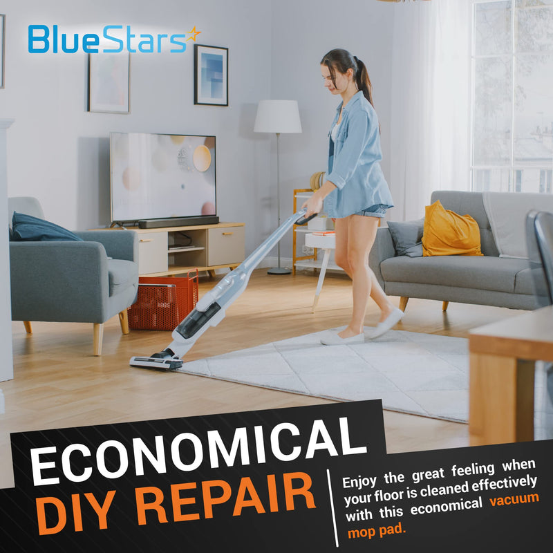 BlueStars 8-Pack H2OX5 Microfiber Steam Mop Pads Replacement for H2O H20 Steam Mop X5 – Washable & Reusable, Exact Fit for H2O X5 Models Pack of 8