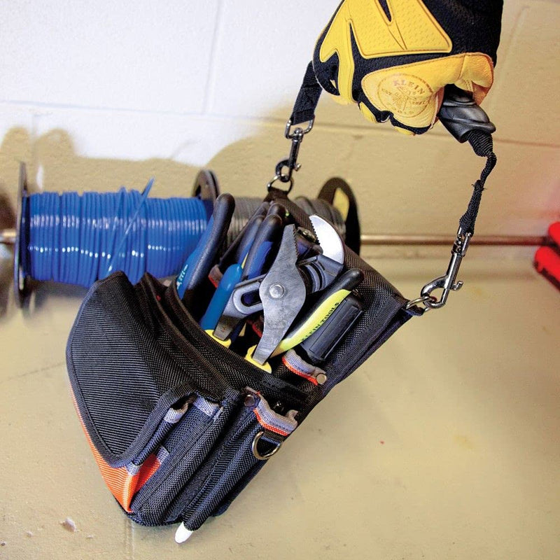 Klein Tools 5242 Tool Pouch and Klein Tools 5705 Powerline Web Work Belt