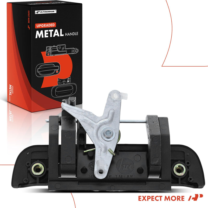A-Premium - Upgraded Metal Tailgate Handle Compatible with 1995-2004 Toyota Tacoma Pickup - Textured Black Latch Handle, Replace# TO1915102, 69090-35010-Metal