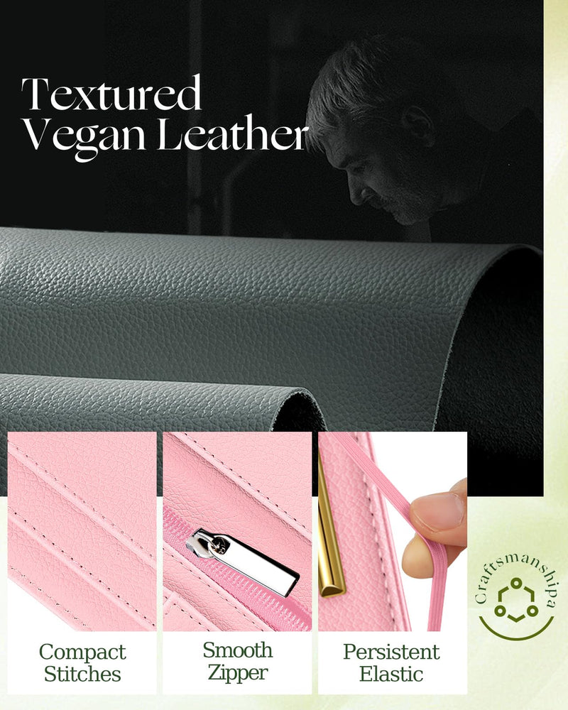 Slohif Server Book for Waitress Cute Serving Books with Zipper Pocket Accessories Leather Server Check Book Restaurant Waiter Server Booklet Organizer Ticket Book Holder Strawberries