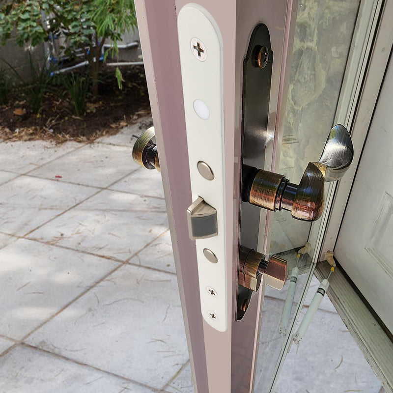 2 Point Bolt Mortise Lock Body Fit Pella Storm Doors, All White
