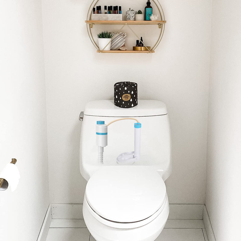 Upgrade Your Toilet with SAMODRA Silent Toilet Fill Valve, Water-Saving Flush Valve Replacement Kit - Installs in Minutes! White 1 Pack