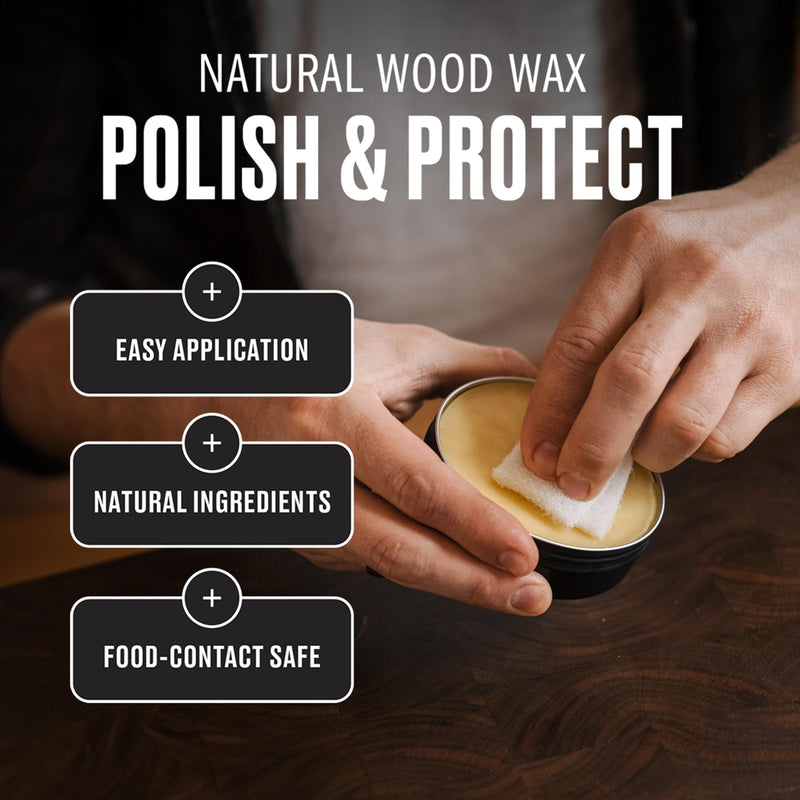 WALRUS OIL - Cutting Board Oil and Wood Wax Set. For Cutting Boards, Butcher Blocks, Wooden Spoons, and Bowls. 100% Food-Safe. (Pack of 2) Set (Pack of 2)