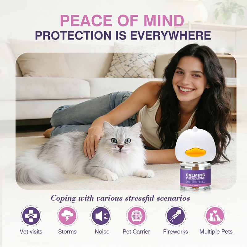 Tcllka Cat Calming Diffuser Comfort for Cats Refill Reduce Fighting Spraying and Scratching