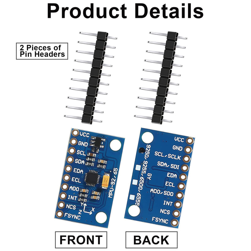 MPU9250 GY-9250 9-Axis 9 DOF 16 Bit Gyroscope Acceleration Magnetic Sensor 9-Axis Attitude +Gyro+Accelerator+Magnetometer Sensor Module IIC/SPI MPU9250/6500