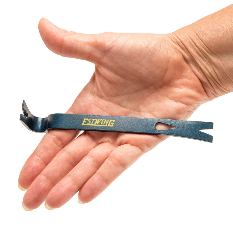 ESTWING 3-Piece Pry Bar Set - 5.5", 7.5" & 10" Nail Pullers with Wide, Thin Blades & Forged Steel Construction - PB3PC