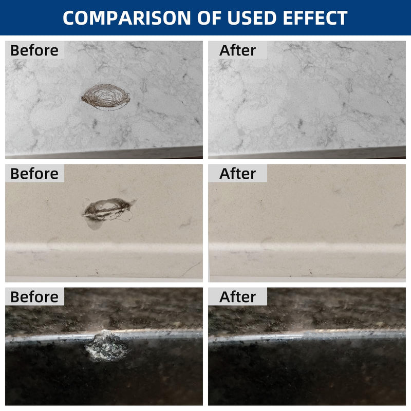 Tile and Granite Repair Kit, Marble Porcelain Stone and Quartz Countertops Repair Kit for Chips Dents Cracks Holes Scratch, Fix Chipped Edges Corners, Reattaches Missing Pieces
