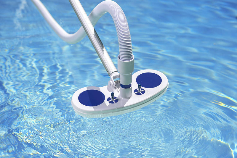 Poolmaster Deluxe Weighted Vinyl Liner Pool Vacuum Head With Air-Relief Valves, Safe Cleaning for Inground & Above-Ground Pools – Fits 1-1/4" & 1-1/2" Hoses Medium