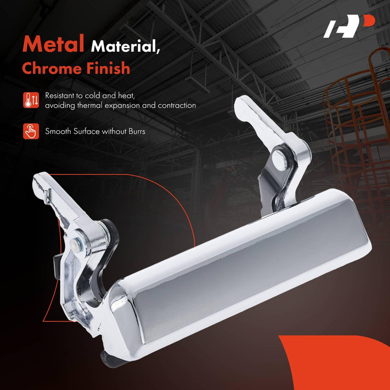 A-Premium Tailgate Handle Liftgate Latch Handle Compatible with Ford F-150 1987-1996, F-250 1987-1996 1998, F-250 HD 1997, F-350 1987-1997, F-Super Duty 1988-1997, Chrome, Replace# F1TZ-9943400-A