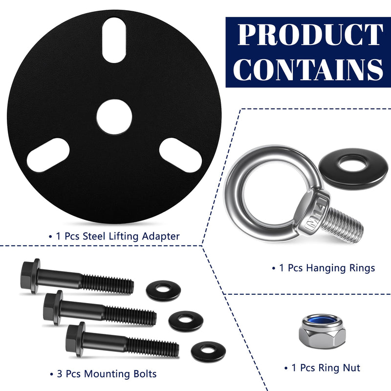Outboard Engine Lifter Ring Tool with Adapter and Ring Fits for Evinrude Johnson BRP ETEC Outboard Motor