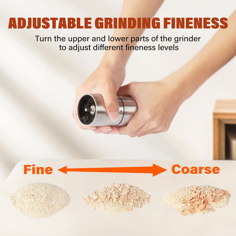 Manual Pill Crusher Fine Powder, Effortlessly and Efficiently Grind Multiple Pills into Fine Powder， Ideal for Seniors, Adults, and Pets - Stainless Steel