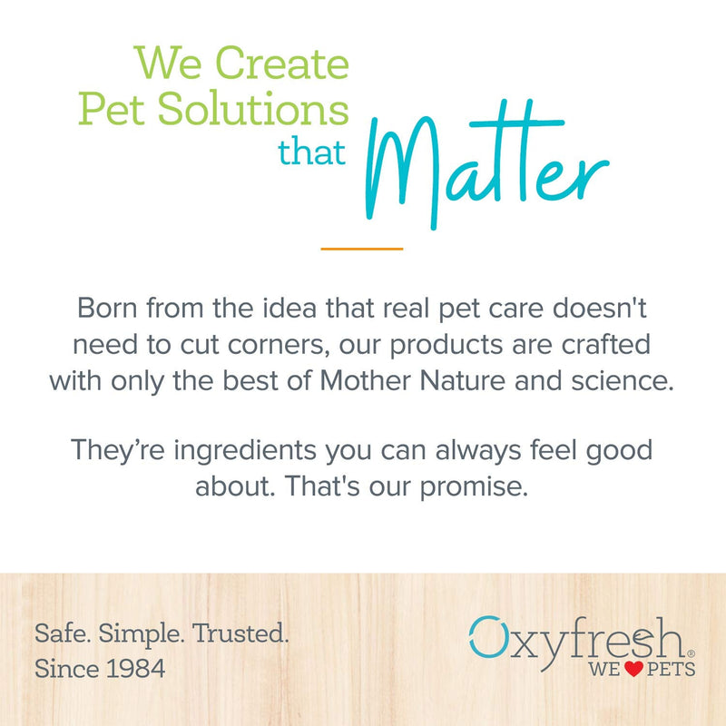 Oxyfresh Premium Pet Dental Care Solution Pet Water Additive: Best Way to Eliminate Bad Dog Breath and Cat Breath - Fights Tartar and Plaque - So Easy, Just Add to Water. Best Seller (16 oz) - PawsPlanet Australia