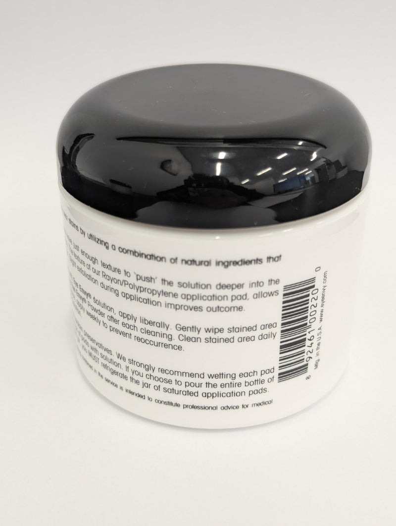 Eye Envy Gentle Action Dry Applicator Pads for Dogs and Cats. Use with Tear Stain Remover Solution. 30 Count with Reusable Jar. Waffle-Like Texture Gently Cleans. Lint Free, Non-Absorbent