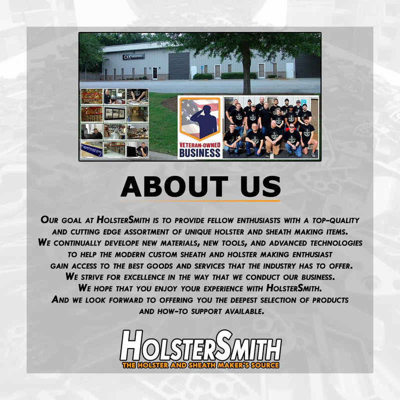 HolsterSmith Universal Metal Belt Clips for Holster Making - (ARC Series) - (Powder Coated Finish) - (Tactical Black) - (Fits Belt Sizes 1.50 & 1.75 Inches) (1.50 Inch) - (1 Pack) ARC 1 - (w/Mounting Hardware)