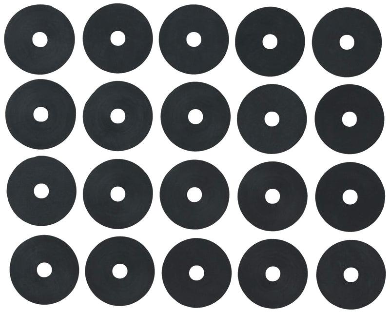 Hillman 2862 1/4-Inch Neoprene Fender Washer, 20-Pack , Black , 1/4" x 1-1/4" x 1/16"