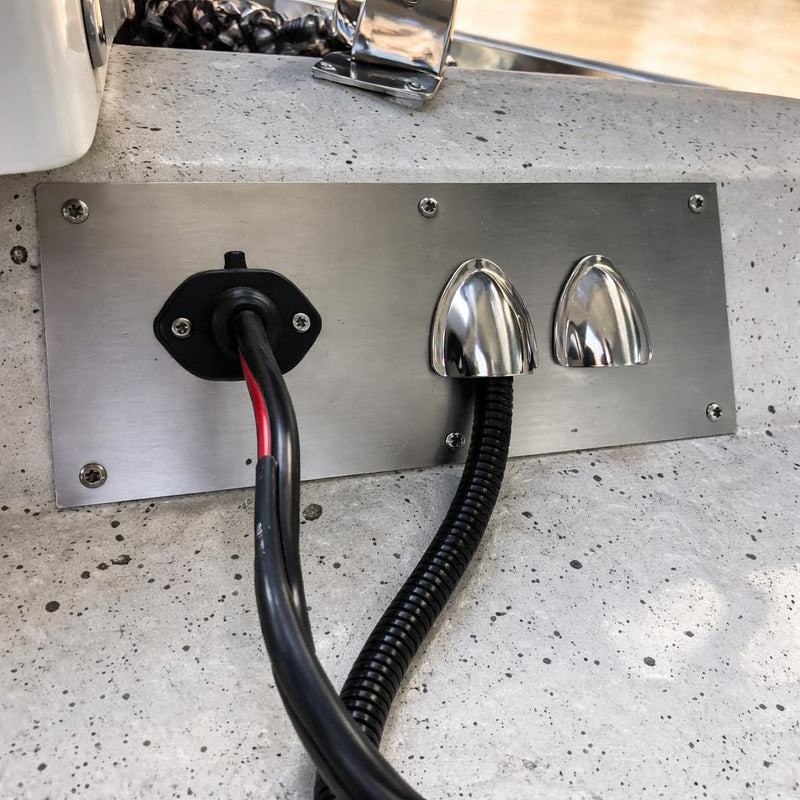 Aramox Marine Clamshell Vent Cover, Stainless Steel Wire Cable Cover for Boats, 4.72 x 3.94 x 1.38 in