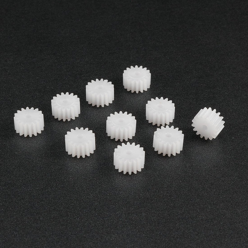 uxcell 10pcs Plastic Gears 16 Teeth Model 162A Reduction Gear Plastic Worm Gears for RC Car Robot Motor