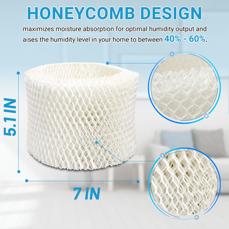 Lemige 4 Pack HAC-504 Humidifier Filters for Honeywell Humidifier HAC-504 4 Pack--white