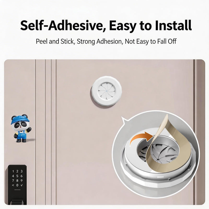 Peephole Cover, Peep Hole Cover for Door with Rotating Shutter,Door Peephole Viewer Cover with Double-Sided Tape for Home Dormitory Hotel Office Security Privacy Protection White Rotary Cover