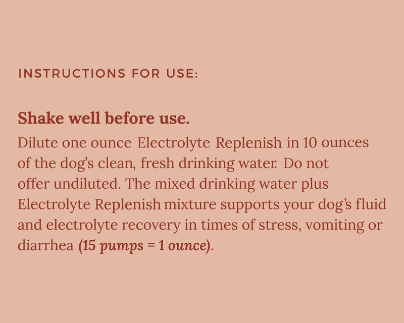 Lanana Creek Farms® Electrolyte Replenish 7.7 oz Glass Bottle with Pump | Vet-Formulated Hydration Booster | Restore Balance and Promote Recovery | Made in the USA 7.7 Ounce