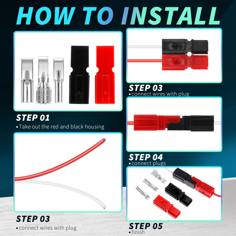 240 Pcs 15A/30A/45 Amp Power Connectors Assortment Kit Power Connector ...