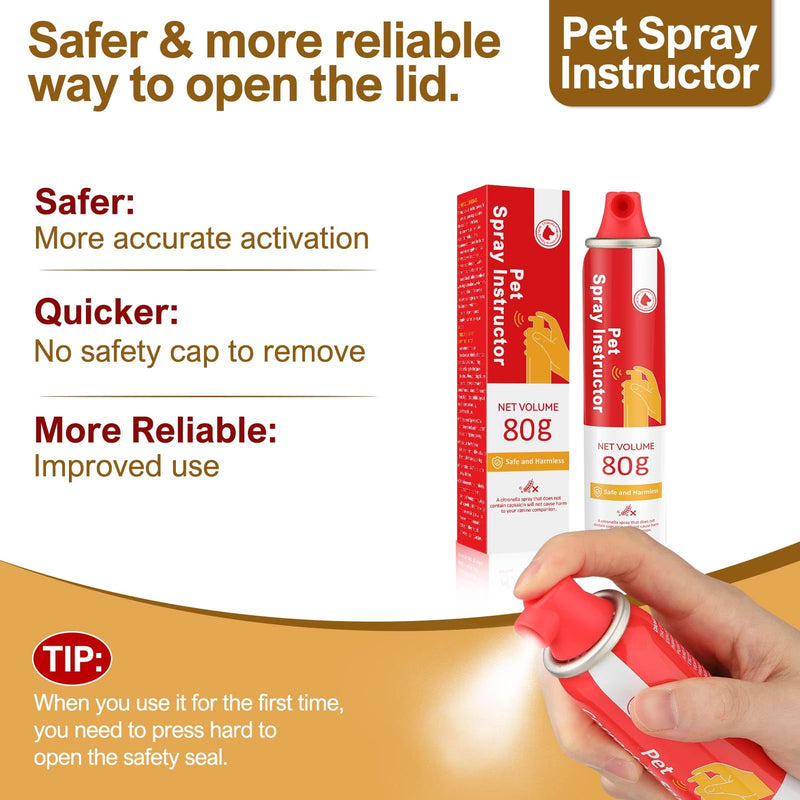 Dog Corrector Spray 1 Pack 80mL for Dogs to Stops Barking, Jumping Up Attacks & Unwanted Dog Behaviour Humane Effective Red