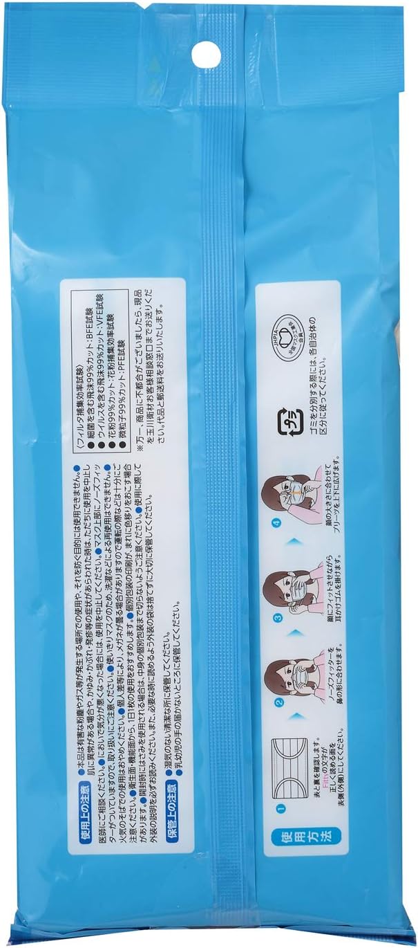 Fitty 7 Days Mask, EX Plus, Pack of 30, Regular Size, White - NewNest Australia