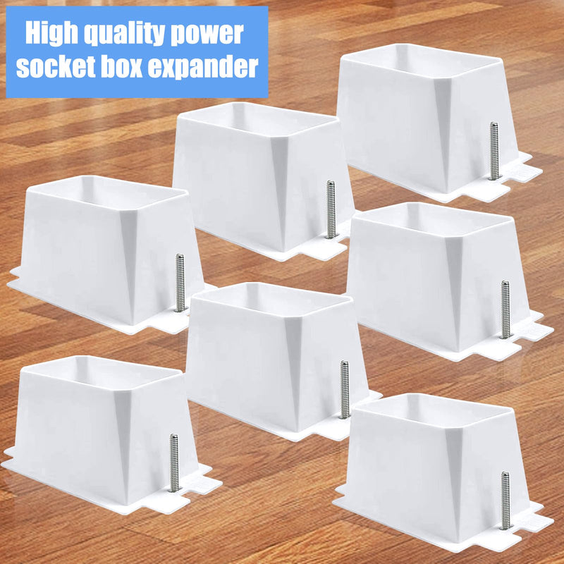 10PCS BE1-2 Electrical Outlet Box Extenders with 20PCS Screws, (1-Gang)Electrical Power Outlet Box Extender，Single Gang Box Extender Electric Box Extender 1 Gang Power Switch Receptacles Accessories