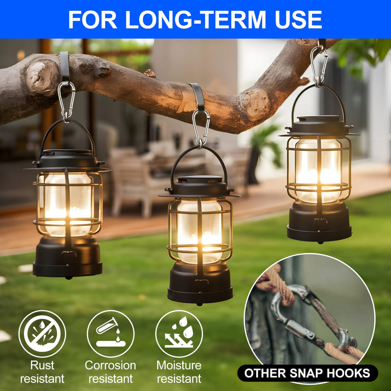 30 Pcs Small Carabiner,1.97 inch Small Spring Snap Hook, Small Carabiner Clips for Outdoor Camping, Swing, Hammock, Hiking, Fishing, Quick Link Keychain,for Bird Feeders or Dog Leash.M5