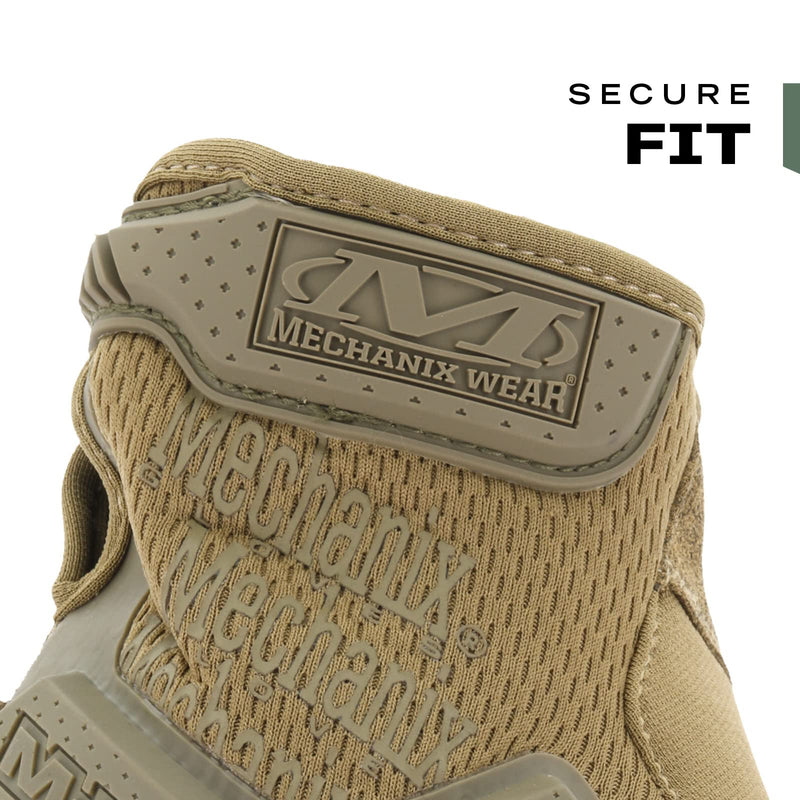 Mechanix Wear: M-Pact Tactical Gloves with Secure Fit, Touchscreen Capable Safety Gloves for Men, Work Gloves with Impact Protection and Vibration Absorption (Brown, Small) Brown