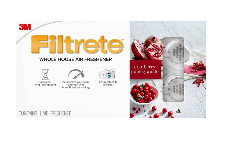 Filtrete Whole House Air Freshener for AC Furnace Air Filter, Cranberry Pomegranate 1 Count (Pack of 1)
