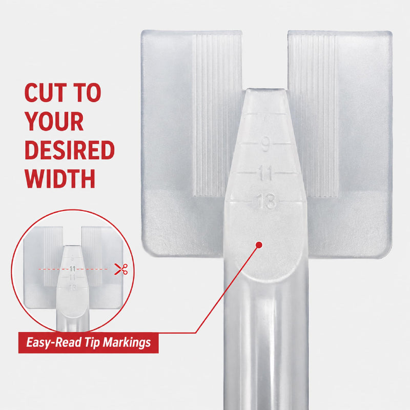 LAUCO 1K Plastic Transparent Extrusion Nozzle – Pack of 10 – Precision Dispensing for Adhesives, Sealants & 1K Materials 3554