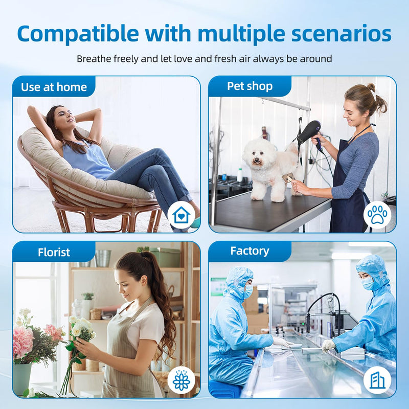 Replacement Filter Compatible with EnviroKlenz Air Purifier 1-Pack