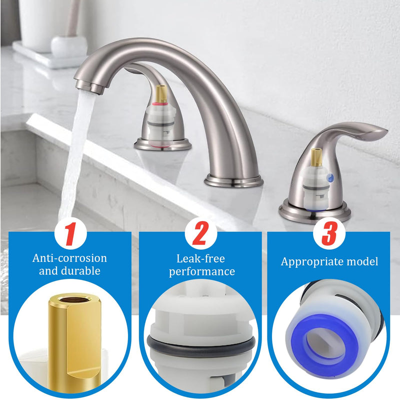 Faucet Cartridge Replacement, Ceramic Stem Disc Faucet Cartridges, Hot Plastic Ceramic Stem for Delta, Glacier Bay, Danze